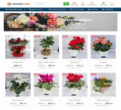 Modern Çiçek - E-Ticaret - Çiçek Satış Yazılımı